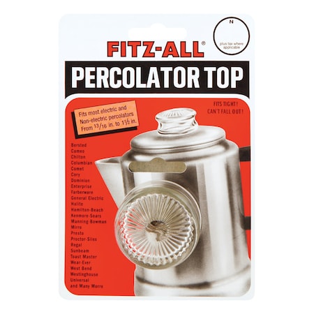 Tops Fitz-All Glass Replacement Percolator Top Clear 55700